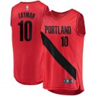 Camiseta Jake Layman 10 Portland Trail Blazers Statement Edition Rojo Hombre